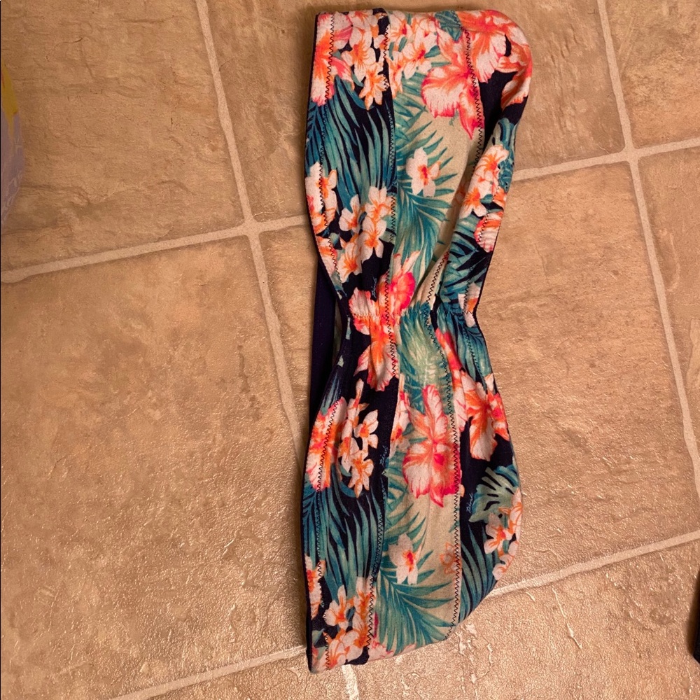 Tropical Floral Bandeau